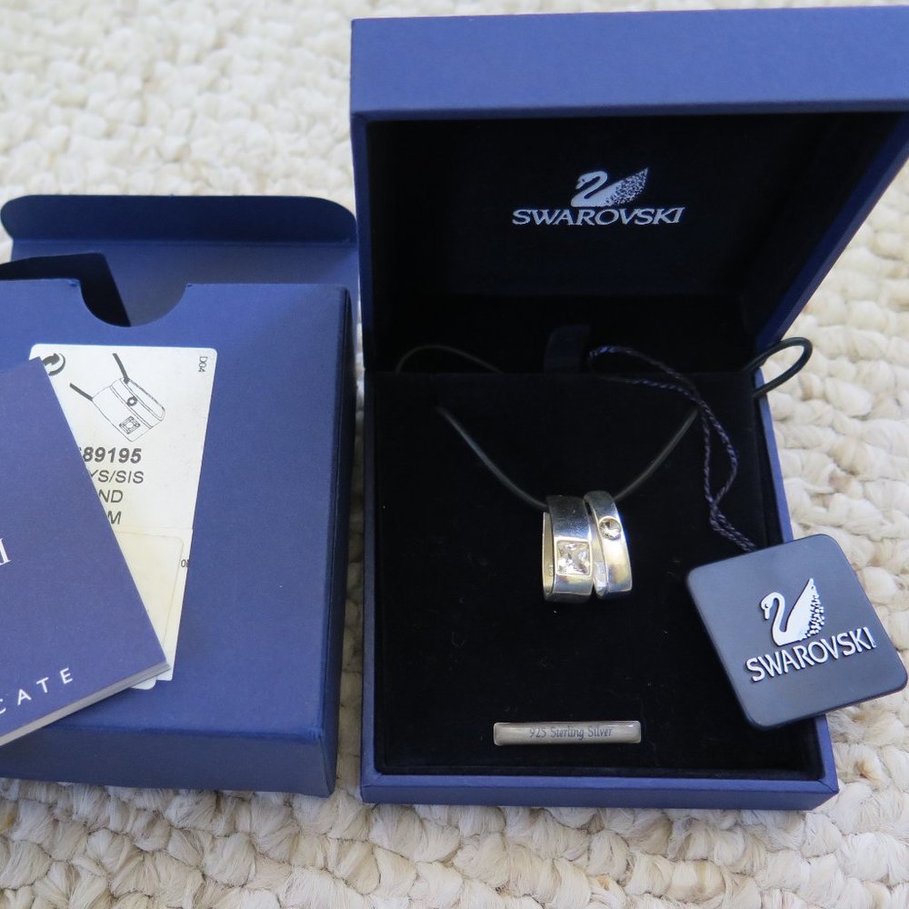 Swarovski Sterling Silver Pendant Necklac